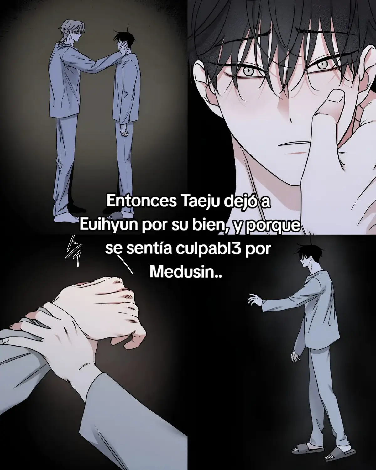 Taeju esta evitando tocar a Euihyun, en la forma en que lo carga (miren las manos!!!) 😞 #lowtideintwilight #euihyun #lowtideintwilightmanwha #taeju #manhwareccomendation #foryou 