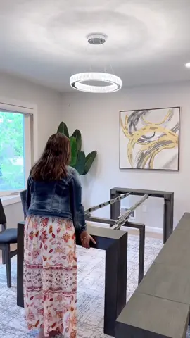 Amazon Home Finds you NEED if you host big parties  or have small dining room #homedecor #diningtable #smartfurniture #consoletable #transformation #beforeandafter #homehacks #DIY #amazonhome #amazonmusthaves #nobodysgonnaknow #smallspaceliving @Amazon Home 