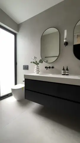 Thanks to Stacey and Andy for letting us capture their stunning space! 🌟 Our pill mirror cabinets in luxurious matte black are seamlessly installed into the wall, creating delightful spa vibes. 🖤✨ #spavibes #renovations #renovate #bathroomvibes #bathroom #bathroommakeover #bathroomdesign #bathroomdecor #bathroomremodel #bathroomideas #Home #homedecor #homemade #homeimprovement #hometour #DIY #dreamhome #dream #building #builder #buildersoftiktok #theblock 