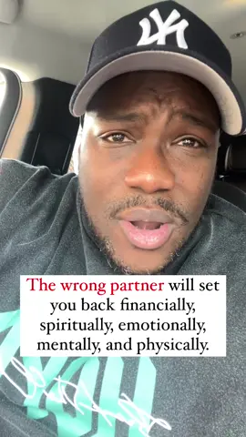 The wrong partner will set you back financially, spiritually, mentally, emotionally, and psychically. #relationshipadvice #datingadvice #advice #viralvideos #fy 