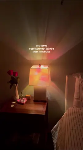 🔗 in my bio under the “Home” page on my amazon storefront!  I’ve been using these light bulbs for years now and I always get compliments on them when people come to my house for the first time. they bring so much color and life to a space, and I love that they look different depending on what lampshade they’re in! #amazon #amazonfinds #amazonmusthaves #light #lights #stainedglass #Home #homedecor #cozyathome #trending #foryou #amazonstorefront 