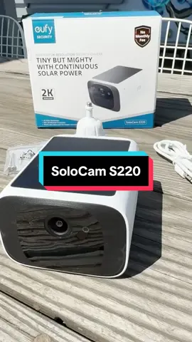 Unboxing and installing the SoloCam S220 📹☀️ #fy #fyp #homesecurity #securitycamera #solarpower #unbox #asmr #EcoFriendly #solarpanel 