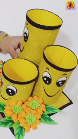 Pen,pencil holder/pen holder making #foryou#penholdermakingwithpaper&cardboard##foryoupage#trending#viral#penholder#forproject#projectideas#easyuniqueideas#fyp#easycraft 