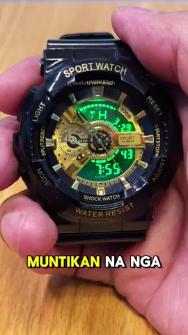 Check out na yan habang affordable pa dahil anytime pwede na ito magmahal, parang dyowa mo lang 🤣😊 #waterproofwatch #goldwatch #dualtime #giftforhim #sportwatch 