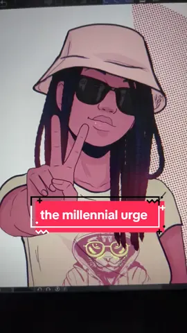 the millennial urge to put up a peace sign when you pose... I have passed it on to my characters 😂 #miokizenaocs #blackartistsoftiktok #blackartist #brushbyvegalia #myocs #originalcharacters #artistoftiktok #blackfemaleartist 