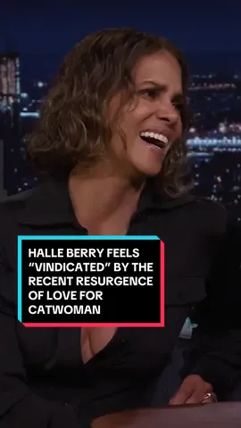 @Halle Berry feels “vindicated” by the recent resurgence of love for Catwoman! #FallonTonight #TonightShow #HalleBerry #Catwoman #JimmyFallon 