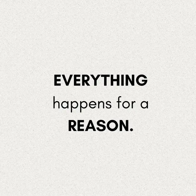 Everything happens for a reason. (Even if it doesn’t feel like it:) #mindset 