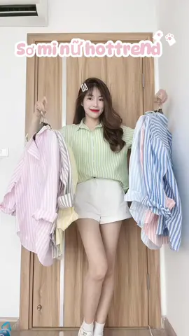 Sơ mi nữ xinh <65kg 🎀 #somitrang #somithietke #somihong #somivang #somiden #somixanh #sominu #somikieudieu #somikieusang #somi #lamodesign #aokieudieu #somitim #somibigsize  #sominu  #xuhuong #xuhuongtiktok #outfit #lanhchanhreview #trending #macdepmoingay #thoitrangnu #moingaymotoutfit #SALEchaohe