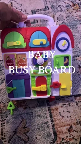 She always wantsto be next to me, but this keeps her entertained for a while! 🙌🏼 #busyboard #babytok #babytoy #foryoupage #momtok #viral 