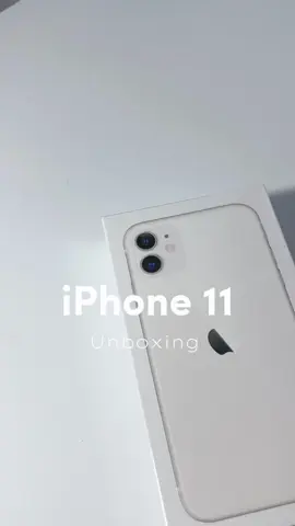 เปิดกล่อง 11 สีขาว☁️🤍 #unboxing #unboxingiphone11 #khunsher #fyp 