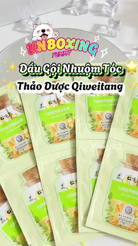 Hộp 10 Gói Dầu Gội Nhuộm Tóc Thảo Dược Qiweitang Lên Màu Đều Đẹp Màu Đen Và Nâu Hạt Dẻ (30ml/Gói)##daugoinhuomtoc##thaoduoc##review##xuhuongtiktok2024##LearnOnTikTok#annareview##utinbox93##yona93##mochanhreview @@AnNa review ✅ @@AnNa review ✅ @@AnNa review ✅