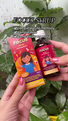 For learning development ng mga kids niyo. #focussyrup #memorybooster #brainbooster #vitaminsforkids 