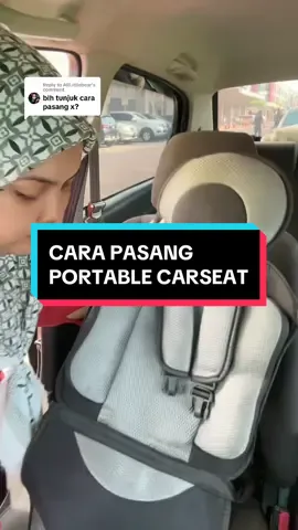 Replying to @ARLittlebear ni cara pasang dia, mudahh sje.. tapi tali pastikan ketat & untuk first try boleh tarik seatbelt utk double safety.. tu yg kak mok try pada first try dulu.. alhamdulillah selesa buat anak & tak meragam ☺️☺️ #baby #babytiktok #fyp #fypシ #fypシ゚viral #foryoupage #foryourpage 