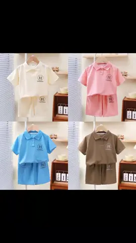 Only ₱179.00 for 1y-15y Children's new summer Polo shirt short-sleeved shorts two-piece set with pattern printing! #kidsternoboy #poloshirtsterno #poloshirtsshortssleeve #ternokids 