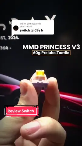 Trả lời @phatt19052 đây là Switch MMD Princess Tactile nha,cho âm nổ đanh giòn khấc cục #swicht #mmdprincess #dodogear #keyboard #gammingkeyborad #xuhuong #modkeyboard #modkeyboard #NGHIENDECOR #stab #modbanphimco   #review #xuhuong 