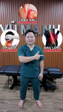 Động tác đa năng giúp giải toả căng cơ,đau mỏi vùng Cổ Vai Lưng của bạn 🥰 #viral #vumanhyhoccotruyen #tips #backpain #neckpain #shoulderpain #vuducmanh 