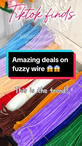 Amazing fuzzy wire deals🥰 #fuzzywireflowers #fuzzywirediyflowers #fuzzywire #fuzzywire100pcs #diyhandmadethings #crafteressentials #chenillewires #fyp #fypシ゚viral #foryou #foryoupage #fyppppppppppppppppppppppp #fridayfriyay #bonggangfridayfriyay 