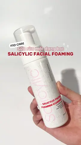 Còn chần chừ gì nữa mà không trải nghiệm ngay chất bọt siêu mềm mịn của Salicylic Facial Foaming ❄️☁️😚 #MDCARE #MDCAREVietNam #ScienceMeetsBeauty 