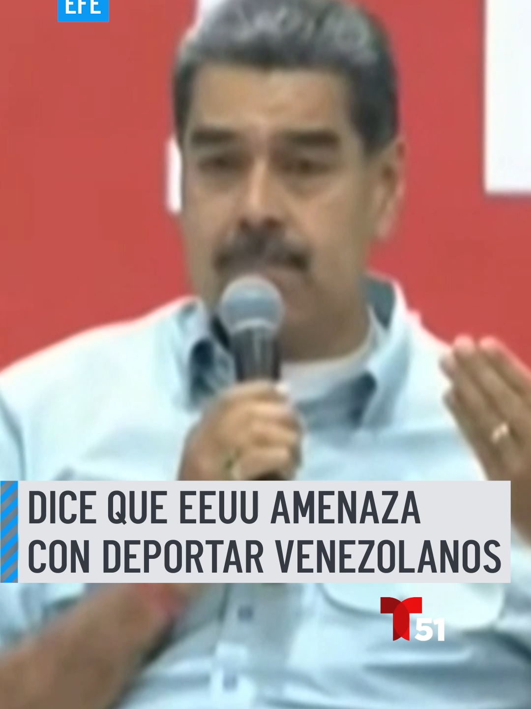 Nicolás Maduro, dijo que Estados Unidos amenaza con deportar a los migrantes venezolanos. #nicolasmaduro #maduro #venezuela
