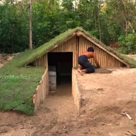 #fypBuilding #amazing #building #underground #primitivesurvival #foryou #fyp  Building Underground House with Decoration Underground Living Room