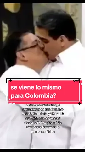 El asesor principal es Gustavo Petro. Nicolás Maduro lo dijo claramente “ mi diálogo permanente es con Gustavo Petro”. No es Lula y AMLO. Es su amigo íntimo y asesor Gustavo Petro. ¡Alerta! Se viene para Colombia la misma medicina. #gustavopetro #petristas #nicolasmaduro #PolíticaColombiana #venezuela #colombia #FueraPetro 