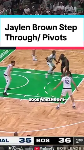 Jaylen Brown Step Throughs and pivots  #jaylenbrown #nbaedits #basketball 