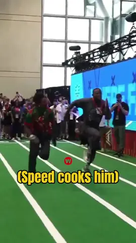 Speed smoked NFL Fastest player🔥👀 #ishowspeed #funny #jokes #viral #fyp #nfl 