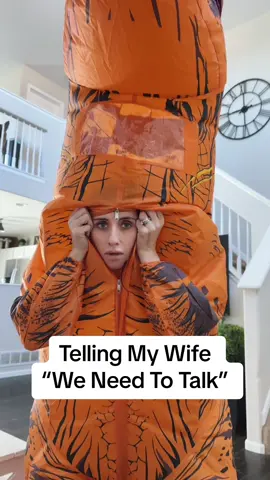 CAUTION ADVISED 🔥🦖😂 #couples #prank #reaction #prankwars #couplestiktok #marriedlife #husbandandwife #husbandwife #relationships #couplegoals #trex #fyp #fypシ゚viral #trending #marriagegoals 