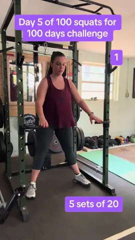 Day 5 of the #100squatschallenge and feeling every rep! 🥵🔥Sore but determined, because quitting  isn’t an option. Who else is pushing through the pain today? 💪🏼 #fitnessmotivation #legday #squatgoals #consistencyiskey #95togo  #creatorsearchinsights 