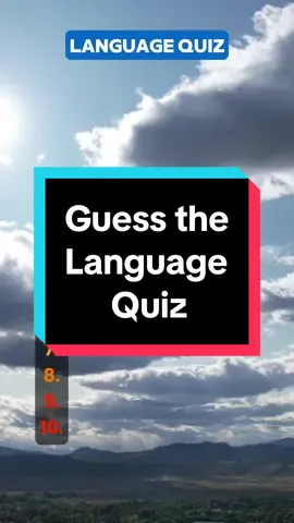 Guess the language by one word #quiz #quiztime #quizchallenge #language #trivia 