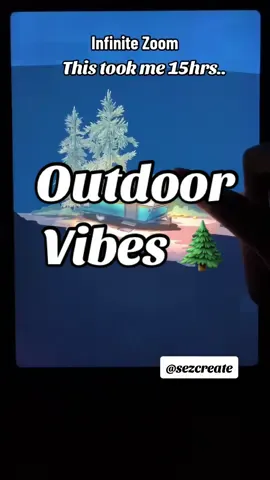 Infinite Zoom OUTdoors🌲 #digitalart #infinitezoom