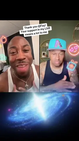 Fay, thank you for the incredible support in my LIVE! I will keep creating better LIVE content!@Fay #livegift #galaxy #naughtychicken #hatandmustache 