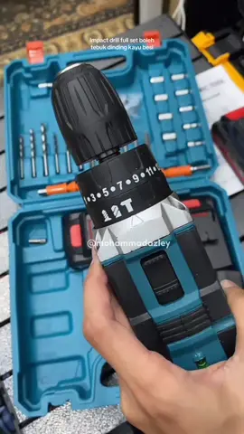Cordless impact drill yang paling murah daripada Dagmara. Murah tapi kuat, sebab ada 3 mode & ada mode impact. Boleh tebuk dinding. Dapat 2 biji bateri & percuma macam-macam accessories. Takpayah pening kepala nak beli asing-asing kat luar dah 😁😁 #dagmara #impact #drill #hammer #impactdrill #cordless 