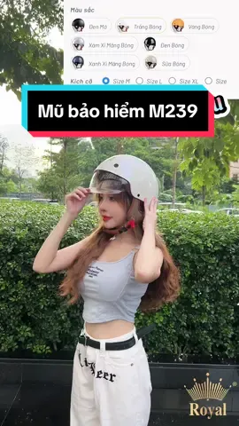 Một em mũ bảo hiểm chất lượng đến từ nhà Royal Helmet, cả nhà cùng tham khảo nha 😍😍 #RoyalM239 #RoyalHelmet #Mubaohiemkinham #SongchatcungRoyal #Vivuaduongpho #Duongduahelmet #ShoppertainmentRace #xuhuong #trend #xh #fyp #hannie #hanniethuyhien #review #mubaohiem 
