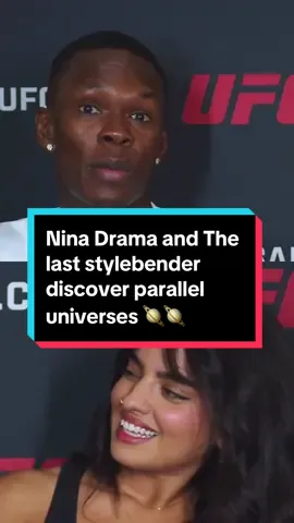 Israel “The Last Stylebender” Adesanya and Nina Drama discuss parallel Universes 🪐🧑‍💻🧑‍💻 #ninadrama #israeladesanya #thelaststylebender #fyp #ufc305 #ufc_mma_sport #nigeria #funnyvideo 