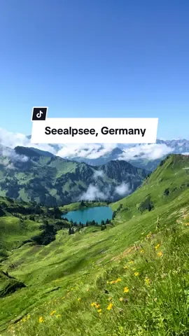Lost in the beauty of 📍Seealpsee 🏔️ 💚 Hiking here feels like stepping into a peaceful dream 🥰🍀🏞️ What's your go-to escape in nature?  #nature #mountains #wiktrip #oberstdorf #mountainlake #lake #germany #summeringermany #fürdich #fyp #traveltiktok #fairytale #PlacesToVisit #travelgermany #seealpsee 
