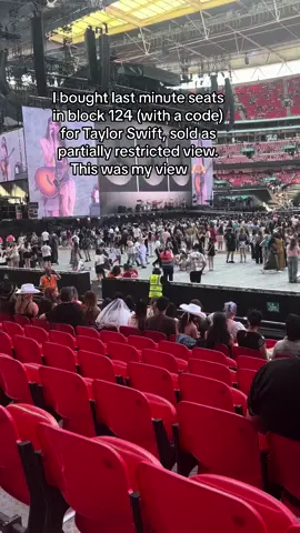 Block 124 has fabulous views! You’re right opposite the diamond! #TSTheErasTour #taylorswift #taylorswift #swifttok #wembleyn5 