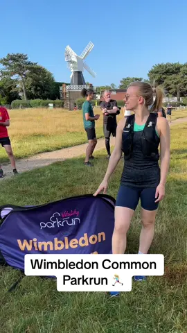 Wimbledon Common parkrun today. 3 laps round the common on a lovely summer’s morning #Running #runtok #parkrun  @parkrun 