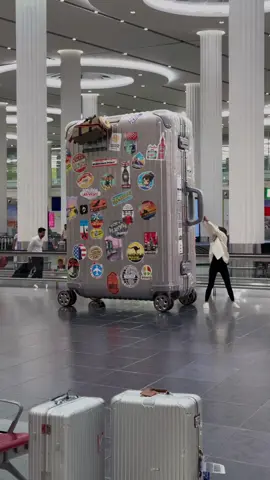 “Just One Suitcase” - OK 🧳 #travel #airport #fashion #vacation 