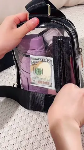 A definite must have for football season and concerts! This clear bag is so cute!