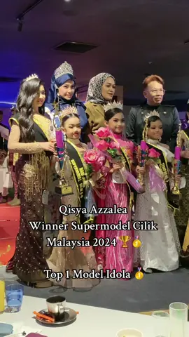 #qisyaazzalea  Winner Supermodel Cilik Malaysia 2024 & Top 1 Model Idola  👗by designer @AZID GLORY COUTURE 💄by Syida Dalyas   #modelcilikterengganu #modelcilikviral #tiktokmalaysia #vougeiconmoslema #vimkids #catwalk #catwalk #SuperModel #fyp #modelcilikmalaysia 