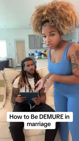 using “very demure” on my husband 😂 #foryou #fyp #janaeandderrick #trend #demure 