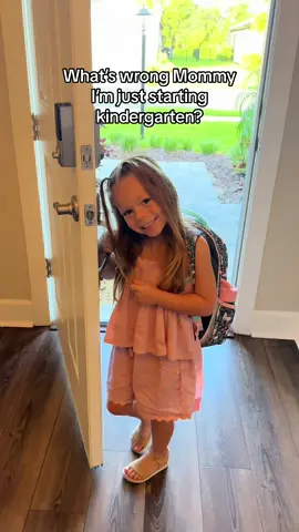 My baby is so big now. 🥹 5 years goes by in a BLINK. #kindergarten #daugher #backtoschool #school #kids #motherhood #emotional 