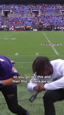 Asking questions and learning dance moves. 🤣🤣 #nfl #ravens #baltimoreravens #dance 