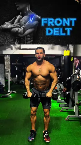 Three dumbbells exercises targeting the three heads of shoulders muscles. #shoulders #shoulderworkout #gym #bodybuilding #Fitness #تمارين_اكتاف 
