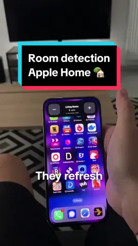 This is HomeLights, an app that detects in which room you are, so you don’t have to open your Home app everytime you want to control your lights #homekit #smarthome #homeautomation #fyp #techtok