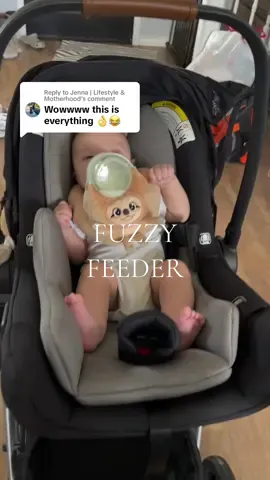 Replying to @Jenna | Lifestyle & Motherhood Shop the fuzzy feeder in the link in my bio and use my promo code Jackie10 at checkout for 10% off yout order!  @Fuzzy Feeder 
