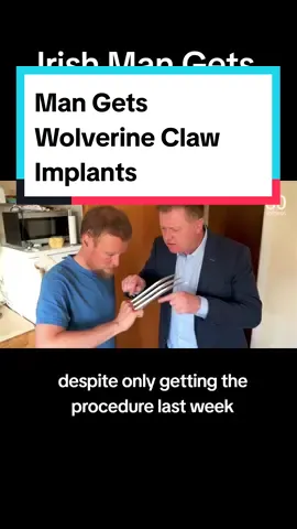 Insane! CREDIT: @WWN  #waterfordwhispersnews #wolverineclaw #wolverine #deadpool  #wolverinevsdeadpool #wolverinecosplay #deadpoolcosplay #wolverinevsdeadpoolmovie #movie #surgerytiktok #implants #irish #viralnews 