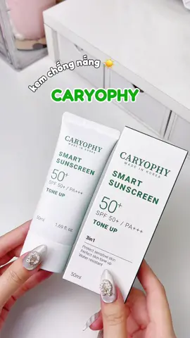 Kem chống nắng nâng tông , phù hợp với da mụn và da nhạy cảm ✨ #kemchongnang #caryophyvietnam #caryophy #chongnang #kcn #xh #kemchongnangnangtone #skincare #reviewlamdep #xuhuong #viral #fyp #thaothichriviu #foryou #trend 