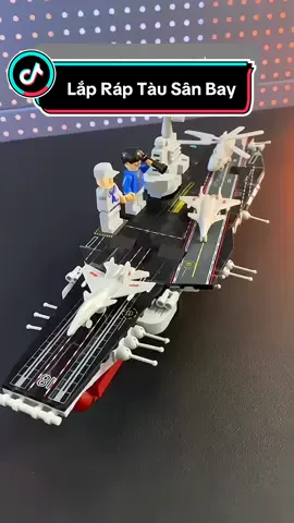 Bộ lắp ráp tàu sân bay 696 chi tiết chỉ 87K ⛴️🛫 Shop còn có mẫu tàu hải quân 77K nữa nha 🚢 #dochoi #xuhuong #dochoilaprap #dochoixephinh 